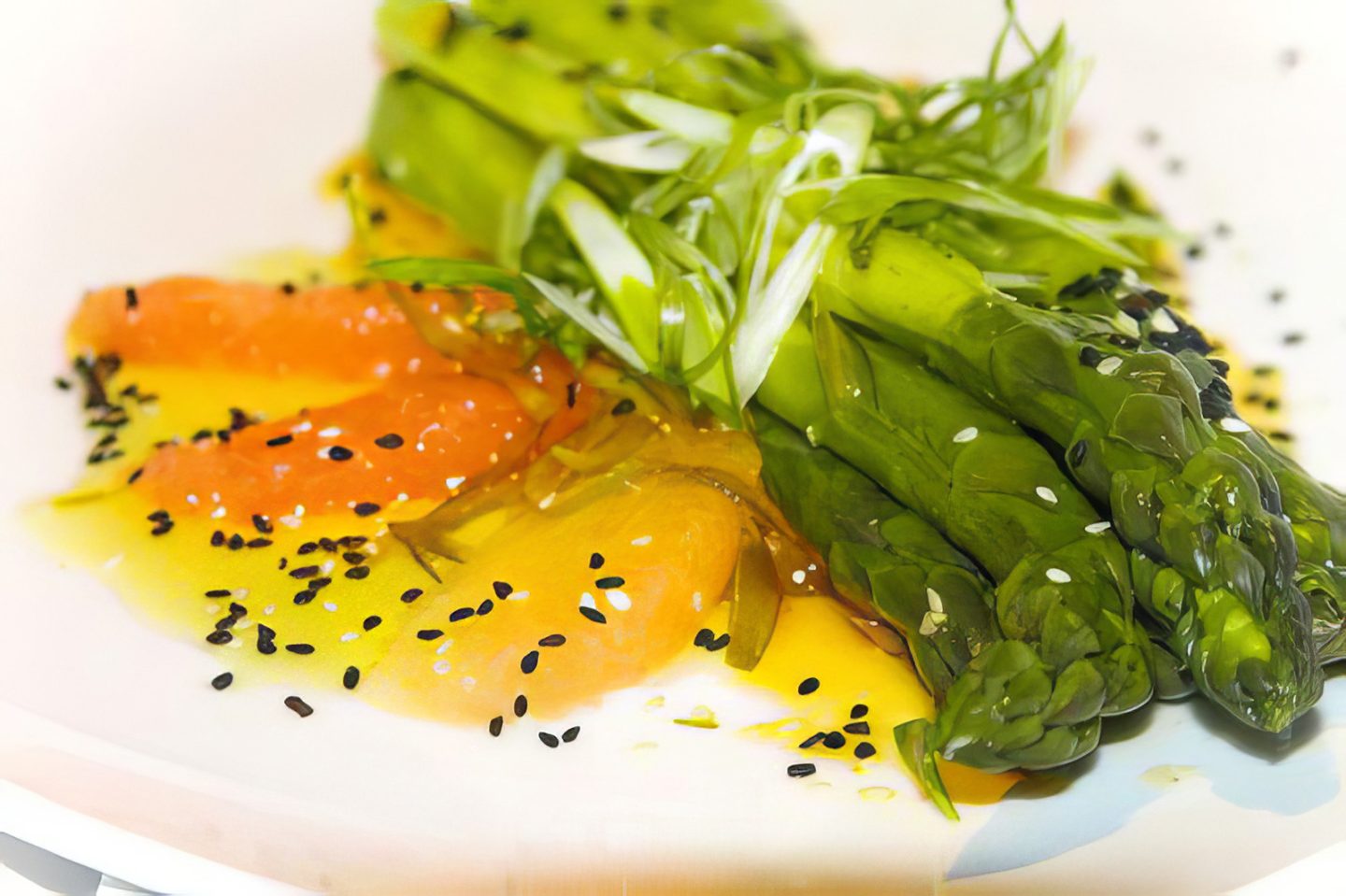RIS Asparagus and Gingered Grapefruit Salad Story Plate Recipes
